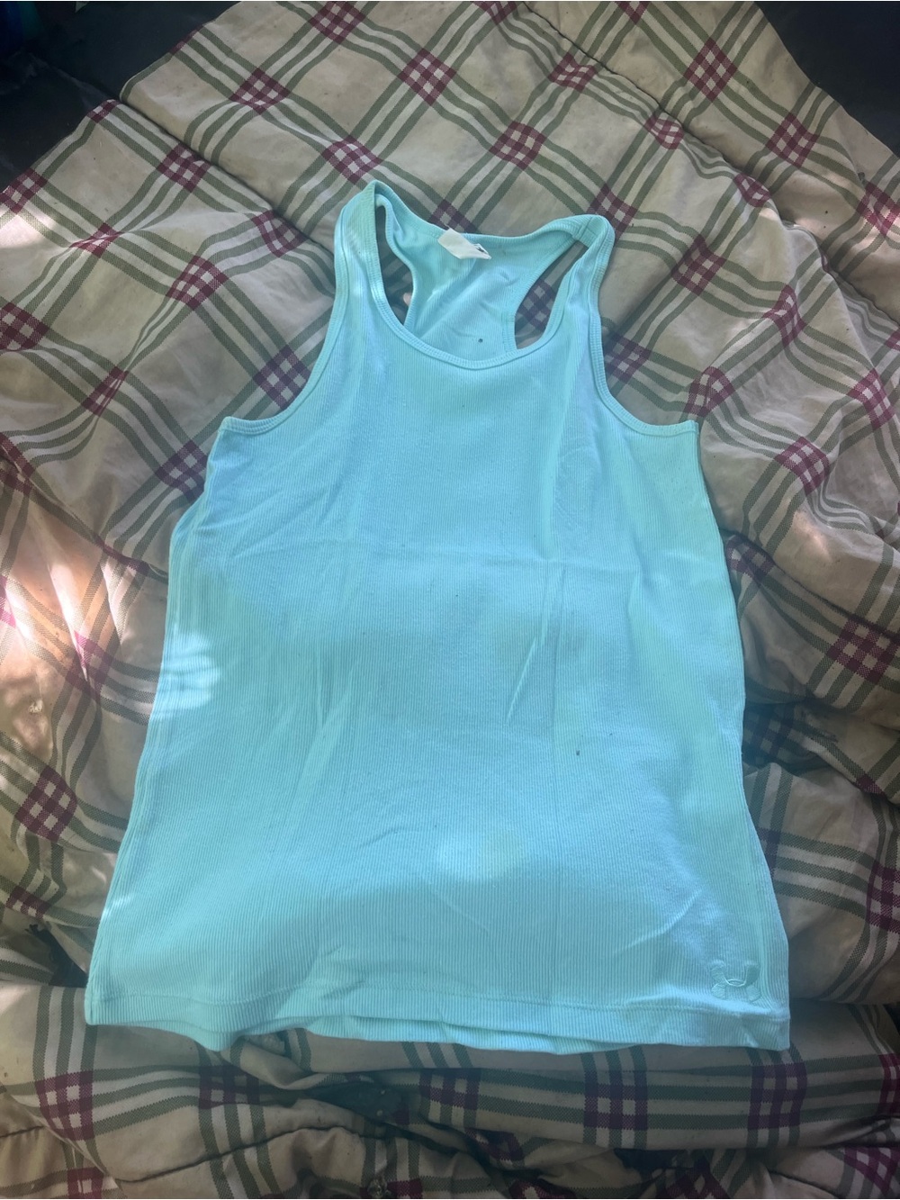 Under Armour Light Blue Racerback Tank - Women's Performance Knit